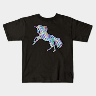 Unicorn silhouette pattern Kids T-Shirt